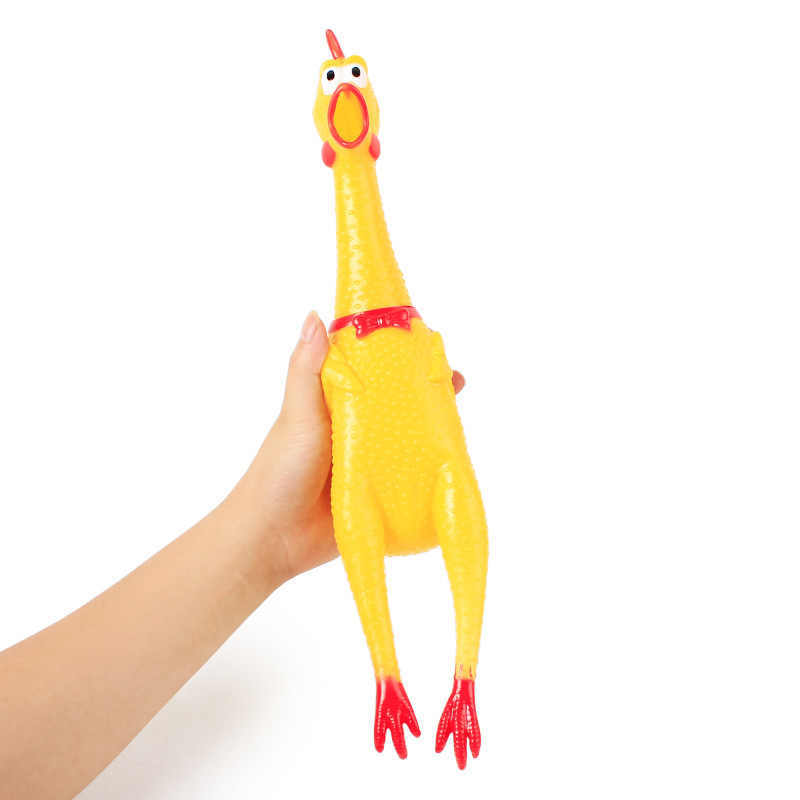 Funny Screaming Chicken Pet Toy – Squeaky Chew Toy for Dogs