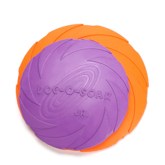 Dog Rubber Flying Disc Toy – Durable Chew & Fetch Toy