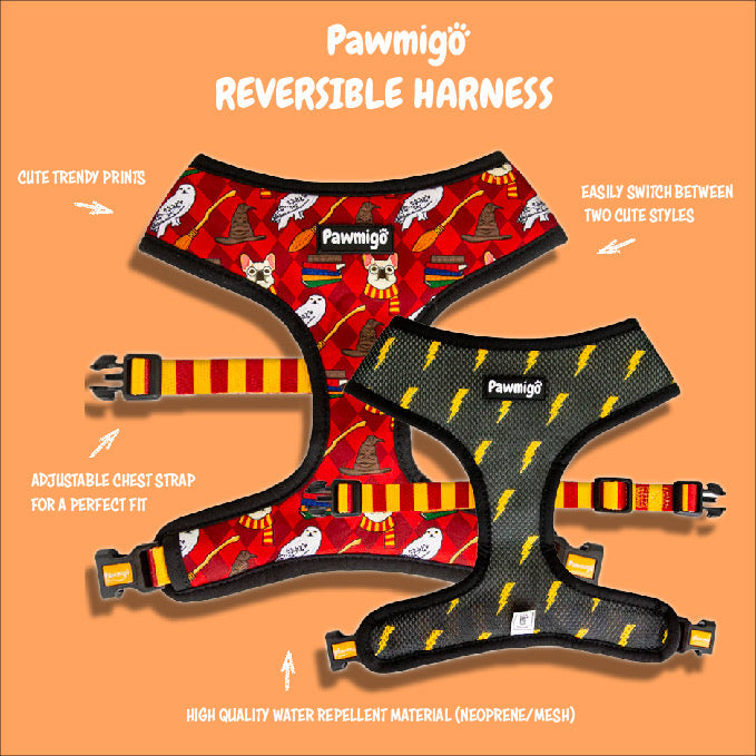 Teacher's Pet Reversible Harness – Stylish & Adjustable Dog Vest