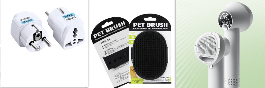 Smart Pet Hair Dryer & Comb – Silent Grooming for Dogs & Cats