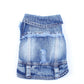 Pet Dog Cat Blue Denim Jeans Jacket Coat Vest