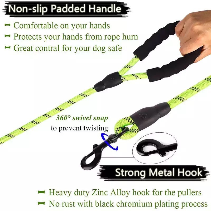 Retractable Luminous Pet Leash – Night-Safe Dog Walking
