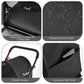 4-in-1 Double Pet Stroller with Detachable Carrier and Travel Carriage