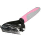 Double-Sided Pet Grooming Tool – Brush & Comb for Dogs & Cats