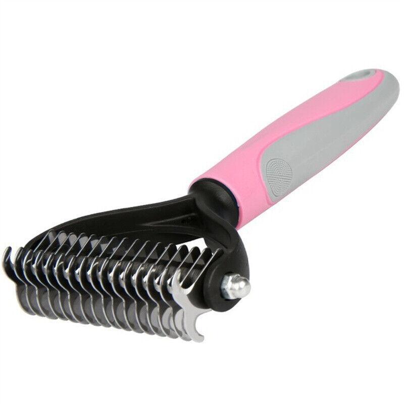 Double-Sided Pet Grooming Tool – Brush & Comb for Dogs & Cats