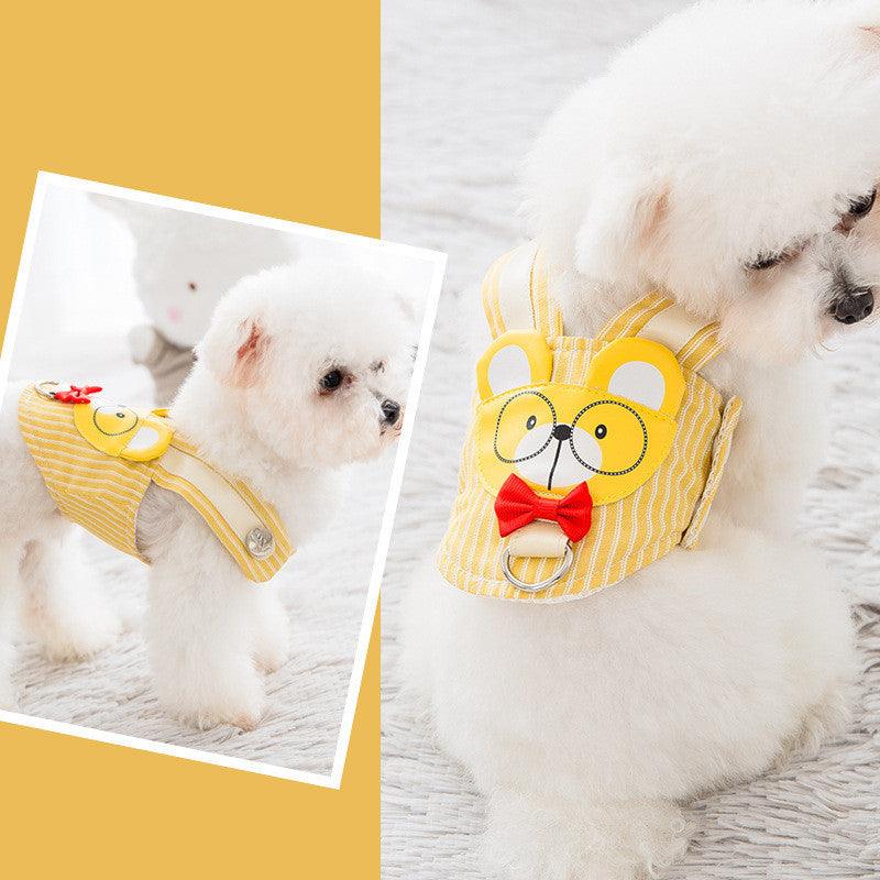 Cute Dog Harness & Leash Set – Comfortable Pet Walking Gear