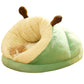 Slippers-Shaped Warm Pet Bed – Cozy Lounger for Cats & Dogs