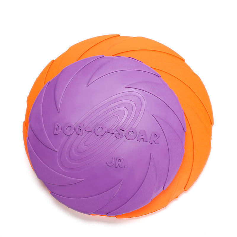 Dog Rubber Flying Disc Toy – Durable Chew & Fetch Toy