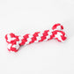 Knitted Knot Cotton Rope Bone Toy – Chew & Tug Toy for Dogs