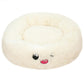 Round Plush Dog Bed – Soft Cozy Bed for Small Pets