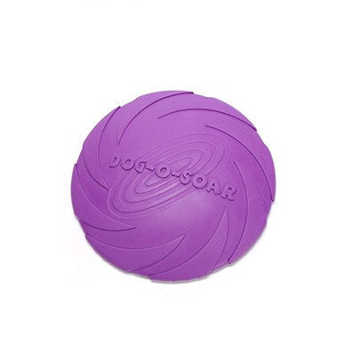 Dog Rubber Flying Disc Toy – Durable Chew & Fetch Toy
