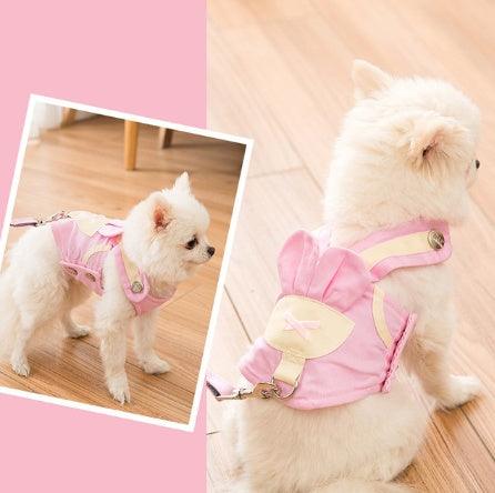 Cute Dog Harness & Leash Set – Comfortable Pet Walking Gear