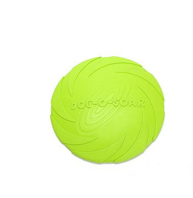 Dog Rubber Flying Disc Toy – Durable Chew & Fetch Toy