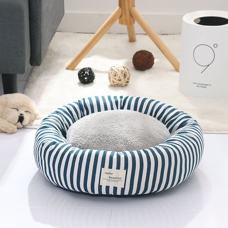 Flax Tart Comfy Pet Bed – Soft Cozy Lounger for Cats & Dogs