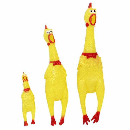 Funny Screaming Chicken Pet Toy – Squeaky Chew Toy for Dogs