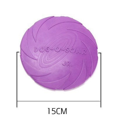 Dog Rubber Flying Disc Toy – Durable Chew & Fetch Toy
