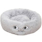 Round Plush Dog Bed – Soft Cozy Bed for Small Pets