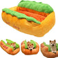 Japanese Akita Hot Dog Bed – Cozy Plush Lounger for Dogs