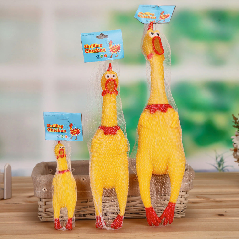 Funny Screaming Chicken Pet Toy – Squeaky Chew Toy for Dogs