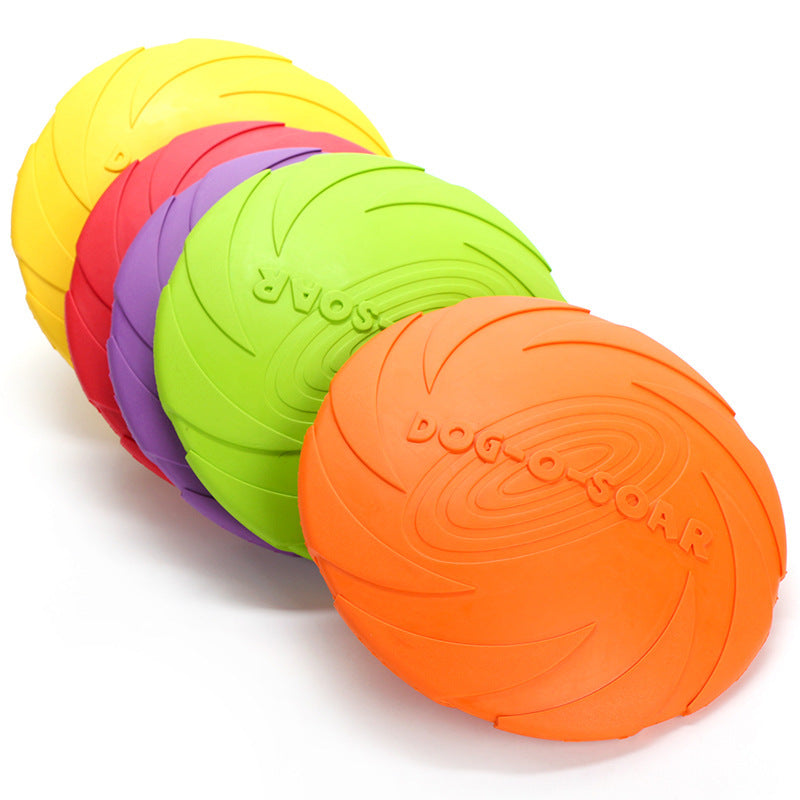Dog Rubber Flying Disc Toy – Durable Chew & Fetch Toy