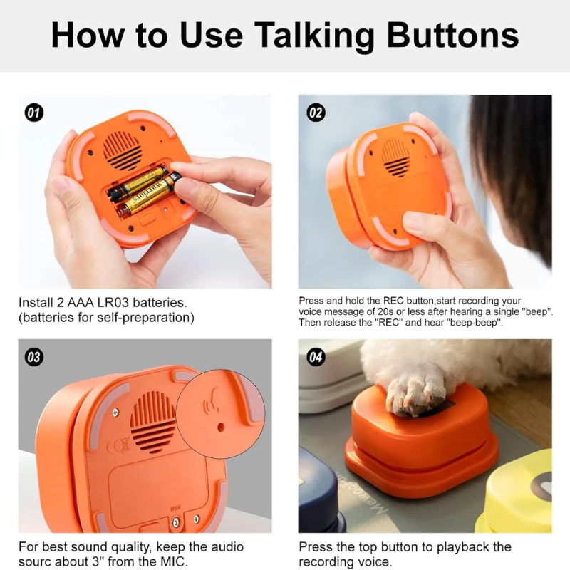 Dog Talking Buttons – Pet Communication & Interactive Toy