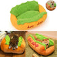 Japanese Akita Hot Dog Bed – Cozy Plush Lounger for Dogs