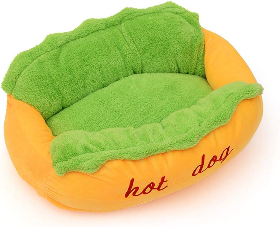 Japanese Akita Hot Dog Bed – Cozy Plush Lounger for Dogs