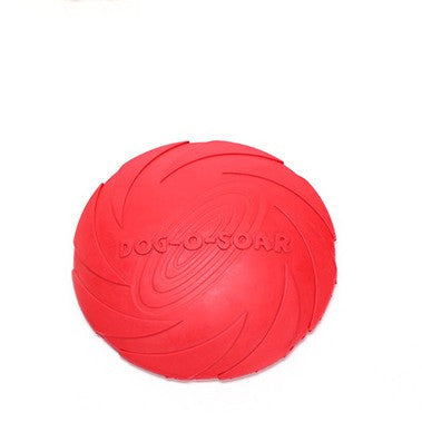 Dog Rubber Flying Disc Toy – Durable Chew & Fetch Toy