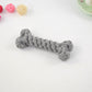 Knitted Knot Cotton Rope Bone Toy – Chew & Tug Toy for Dogs