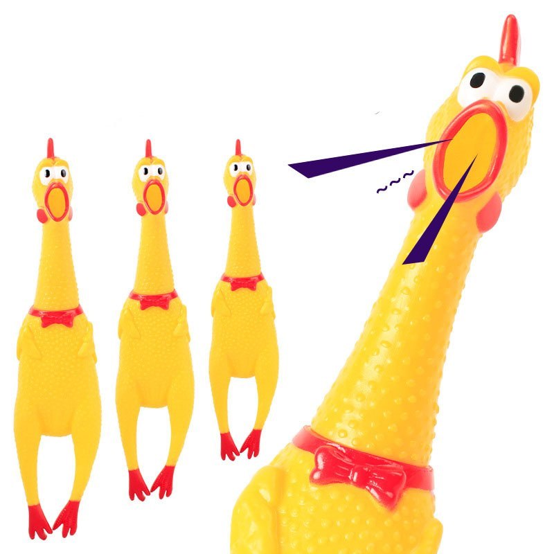 Funny Screaming Chicken Pet Toy – Squeaky Chew Toy for Dogs