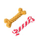 Knitted Knot Cotton Rope Bone Toy – Chew & Tug Toy for Dogs