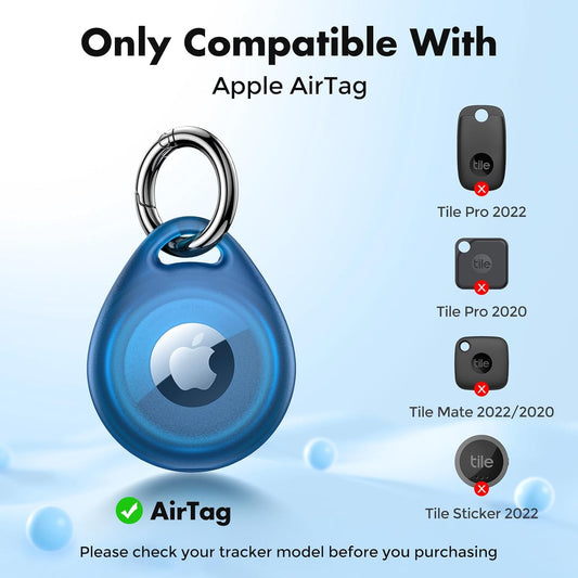 UNBREAKcable AirTag Holder – 4-Pack Waterproof Case for Pet Collars & Keys