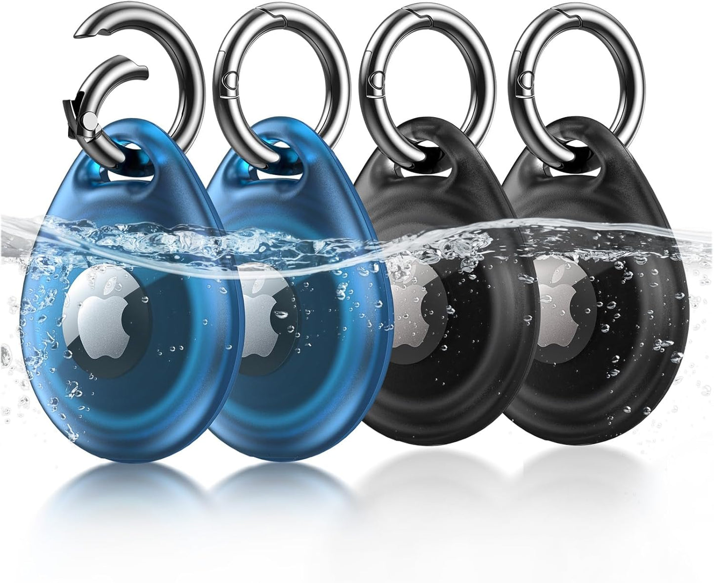 UNBREAKcable AirTag Holder – 4-Pack Waterproof Case for Pet Collars & Keys
