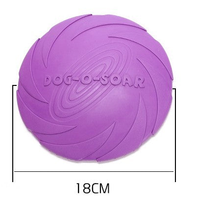 Dog Rubber Flying Disc Toy – Durable Chew & Fetch Toy