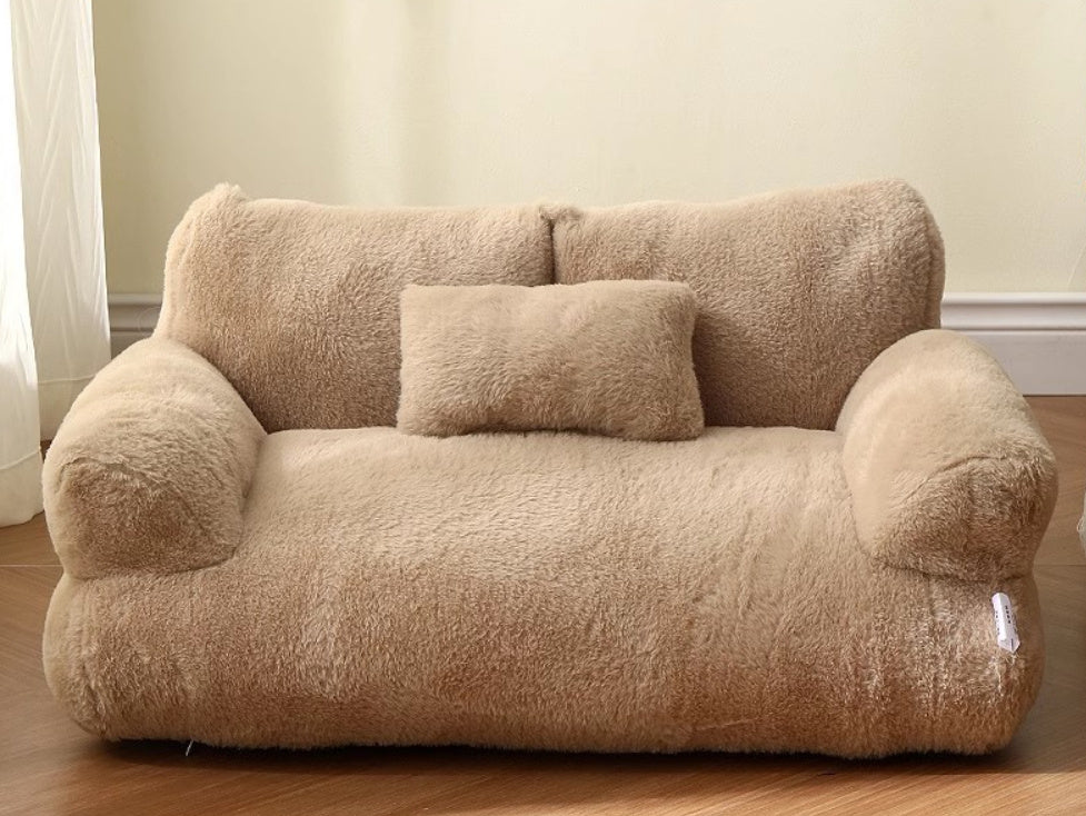 Luxury Warm Pet Sofa Bed – Plush Lounger for Dogs & Cats