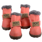 Waterproof Fleece-Lined Dog Snow Boots – Warm Winter Paw Protection