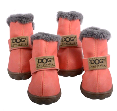 Waterproof Fleece-Lined Dog Snow Boots – Warm Winter Paw Protection