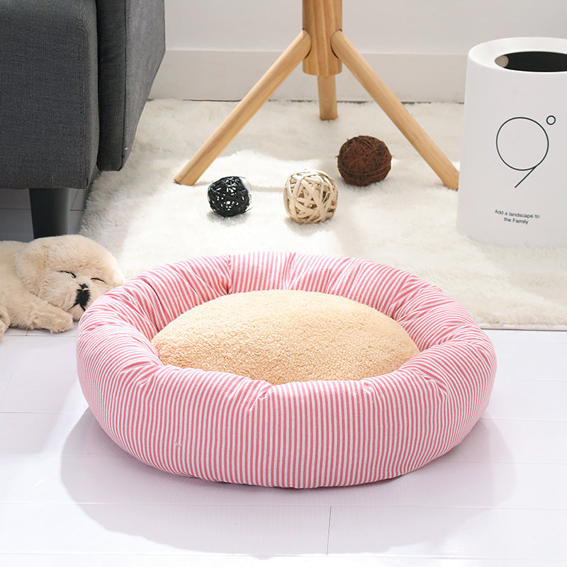 Flax Tart Comfy Pet Bed – Soft Cozy Lounger for Cats & Dogs