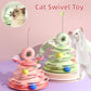 4-Level Cat Toy Tower Turntable – Interactive Play Center