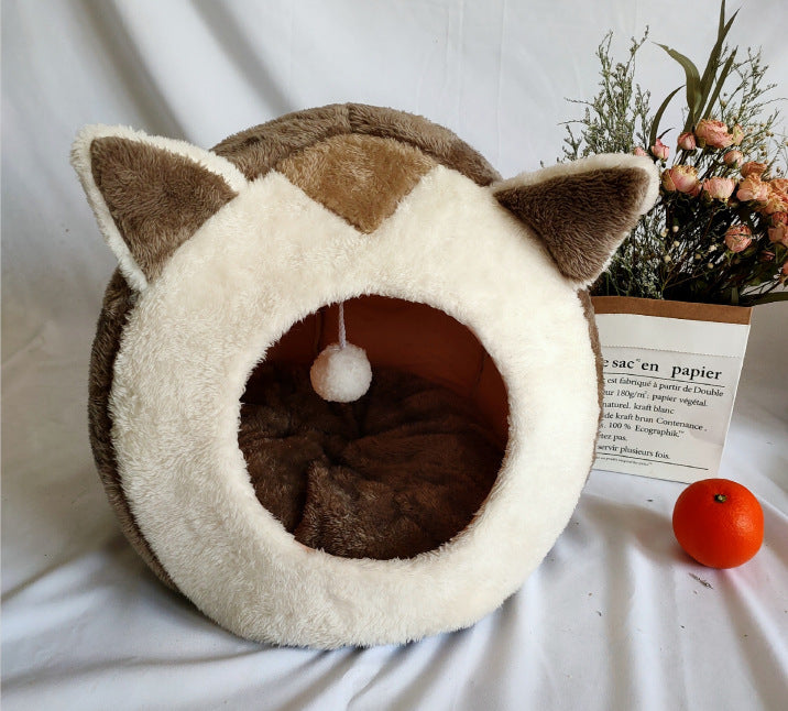 Cat Cave Bed – Cozy Hideaway with Non-Slip Bottom