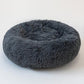 Round Plush Dog Bed – Soft Cozy Bed for Small Pets