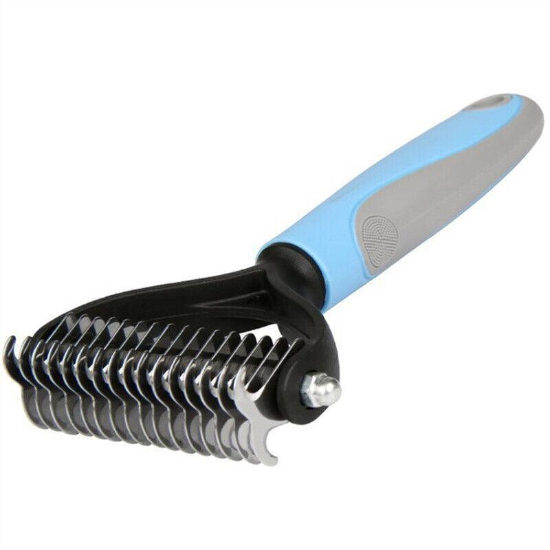 Double-Sided Pet Grooming Tool – Brush & Comb for Dogs & Cats