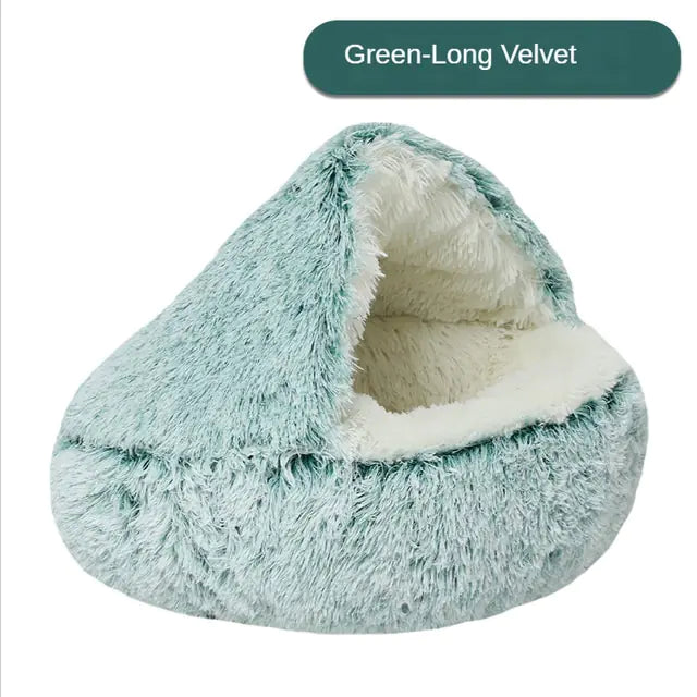 Plush Self-Warming Pet Bed – Cozy Indoor Bed for Cats & Small Dogs