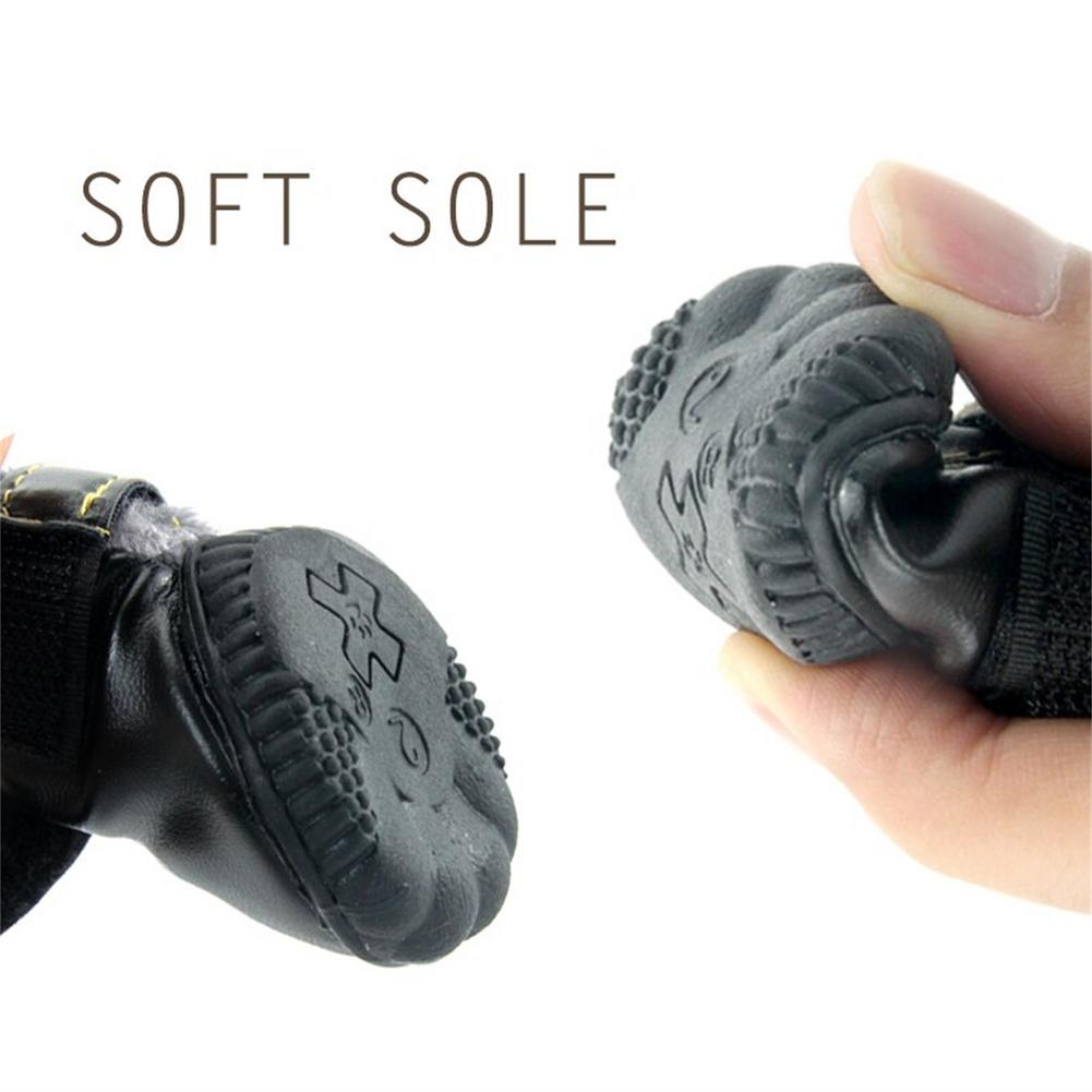 Waterproof Fleece-Lined Dog Snow Boots – Warm Winter Paw Protection