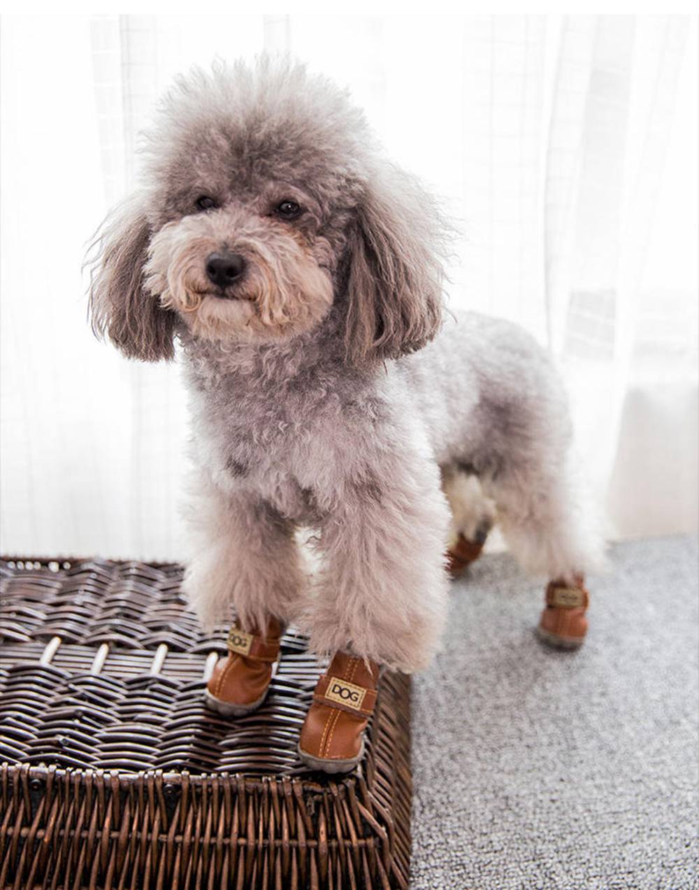 Waterproof Fleece-Lined Dog Snow Boots – Warm Winter Paw Protection