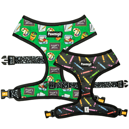 Teacher's Pet Reversible Harness – Stylish & Adjustable Dog Vest