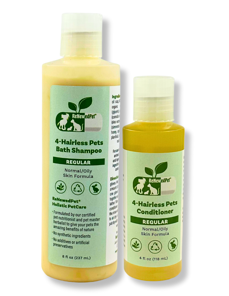 4-Hairless Pets Regular Shampoo & Conditioner – Gentle Pet Care