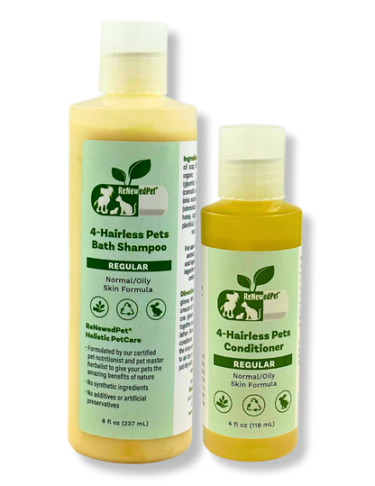 4-Hairless Pets Regular Shampoo & Conditioner – Gentle Pet Care