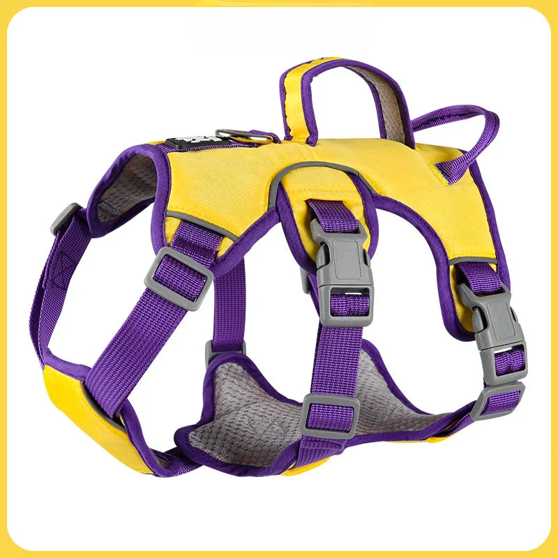 Durable Pet Dog Vest Harness Explosion-proof Big Dogs Harnesses Reflective French Bulldog Collar Shepherd Dogs Walking Supplies