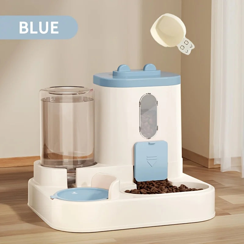 2-in-1 Automatic Pet Food & Water Dispenser – Smart Feeding Solution